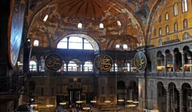 24 Temmuz’da ibadete açılacak Ayasofya Camii’nin içerisinden ilk görüntüler paylaşıldı