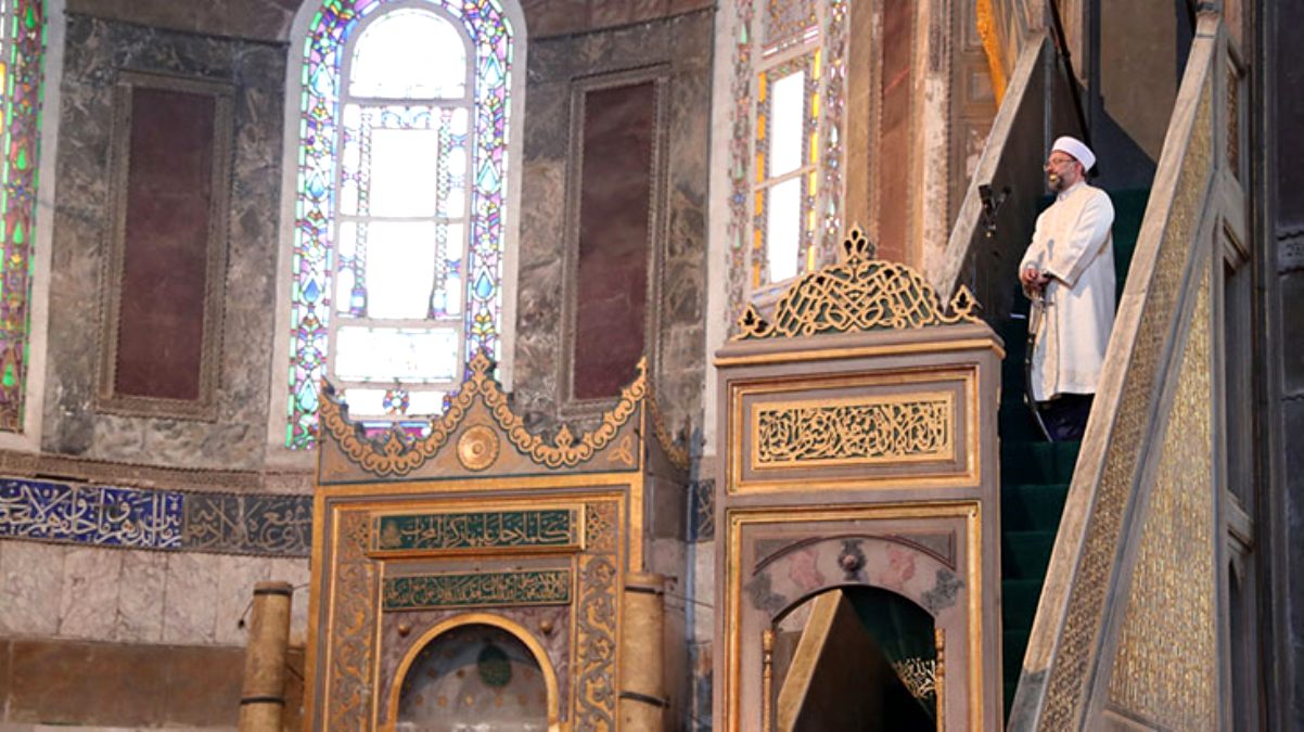 Diyanet İşleri Başkanı, Ayasofya Camii’ndeki ilk namazda tartışma yaratan Atatürk sözlerine cevap verdi