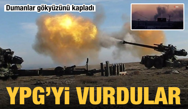 Dumanlar gökyüzünü kapladı! YPG’yi vurdular