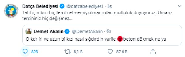 Şarkıcı Demet Akalın'ın tepki çeken Pınar Gültekin paylaşımına Datça Belediyesi'nden yanıt