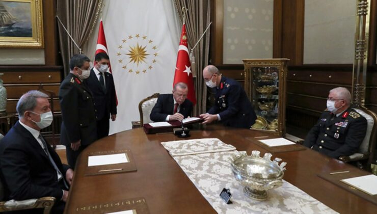 Son Dakika: Cumhurbaşkanı Erdoğan, Yüksek Askeri Şura kararlarını onayladı