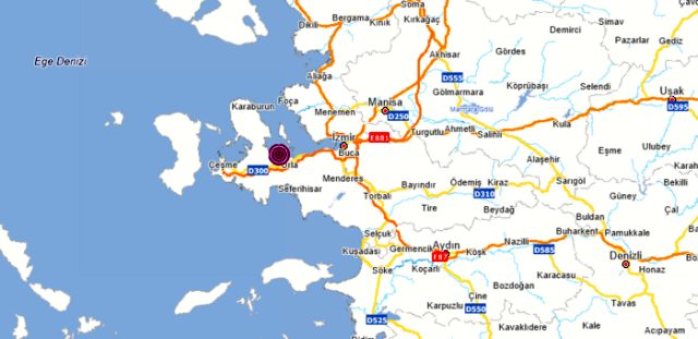 Son Dakika: İzmir'de 4.1 büyüklüğünde deprem meydana geldi