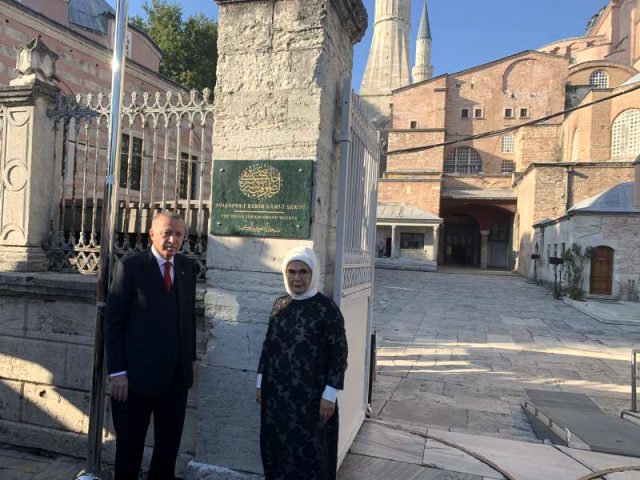 Tarihi güne saatler kala Erdoğan ve Bahçeli'den Ayasofya Camisi'ne sürpriz ziyaret