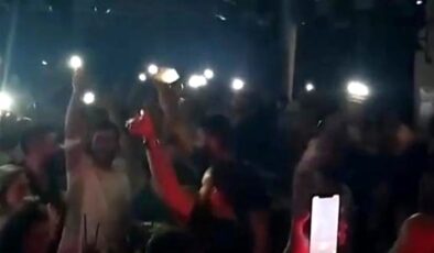 Trabzon’da vakalar artarken eğlence mekanında düzenlenen partide koronavirüs hiçe sayıldı