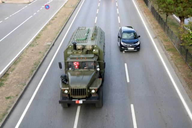 Sinop'ta test atışları yapılan S-400'lerin konvoyu Samsun'dan geçerken görüntülendi
