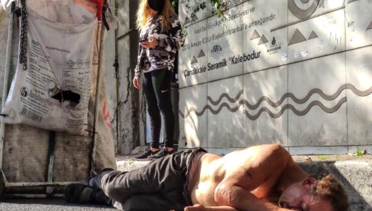 Beşiktaş’ta bayılan kağıt toplayıcısı ayılınca sağlıkçılara saldırdı