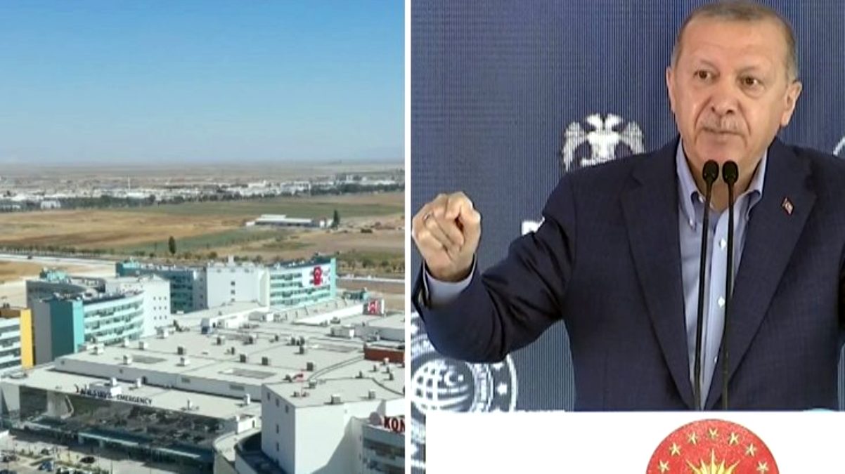 Cumhurbaşkanı Erdoğan, açılışını yaptığı Konya Şehir Hastanesinin çevre düzenlemesini beğenmedi