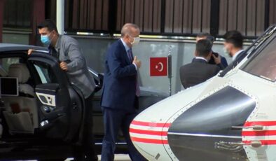Cumhurbaşkanı Erdoğan, yeni gaz müjdesini vermek için helikopterle Zonguldak’a hareket etti