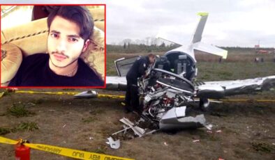 Düşen uçağın enkazından çıkarılan pilotaj öğrencisi, kuleden acil iniş için izin istemiş