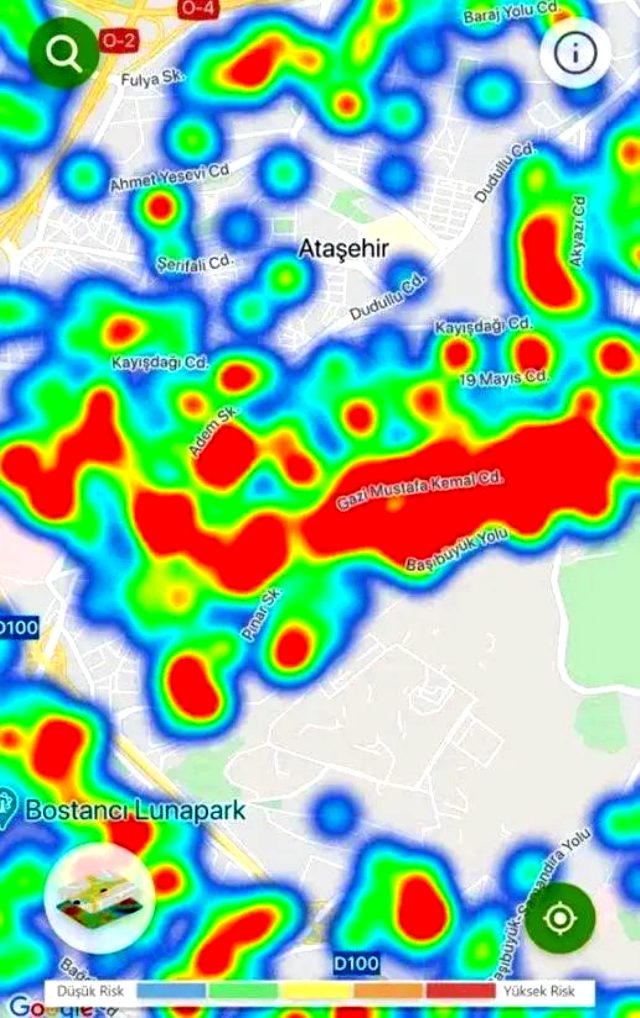 En tehlikeli ilçeler hangisi? İşte İstanbul'un koronavirüs yoğunluk haritası