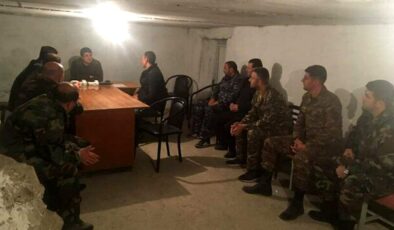 Ermenistan ordusunun SİHA korkusu! Sözde Karabağ lideri Harutyan sığınakta görüntülendi