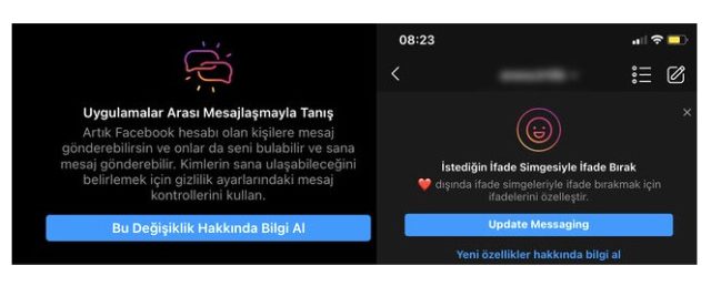 Instagram DM ile Facebook Messenger'ı birleştiren özellik Türkiye'de kullanıma açıldı