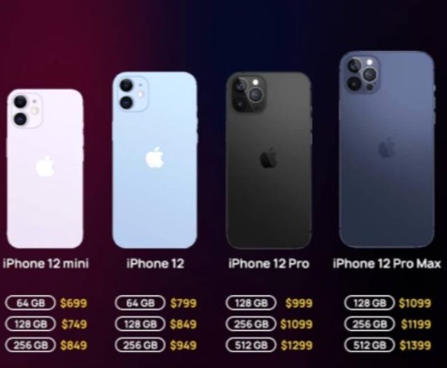 İşte Apple'ın bu gece tanıttığı iPhone 12 ailesinin model model yurt dışı satış fiyatları