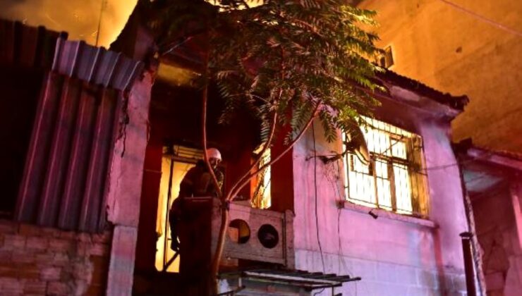 İzmir’de 2 katlı bina küle döndü yangında 25 papağan telef oldu