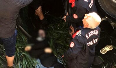 Kayseri’de sulama kanalına düşen araçtan çıkartılan çocuk koltuğu görenleri kahretti