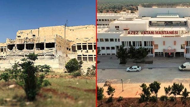 Milli Savunma Bakanlığı da sosyal medyadaki akıma katıldı! İşte Suriye'deki şehir hastanesinin son hali