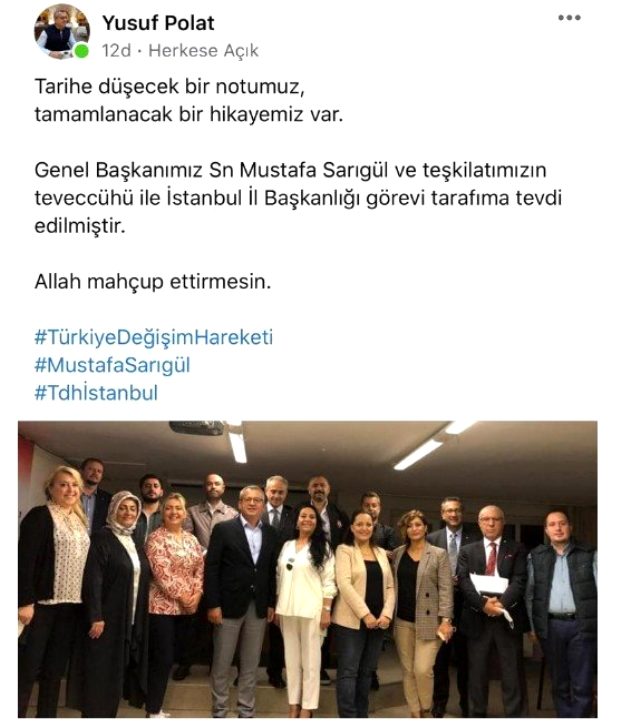 Mustafa Sarıgül yeni parti çalışmalarını hızlandırdı! Yusuf Bolat İstanbul İl Başkanlığına getirildi