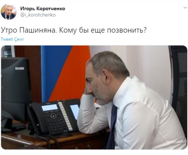 Rus askeri uzman, Ermenistan Başbakanı Nikol Paşinyan ile böyle dalga geçti: Bugün kimi arasam?