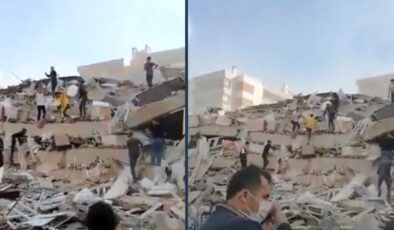 Son dakika: İzmir’i sallayan depremde bazı binalar yıkıldı! Gelen görüntüler korkunç