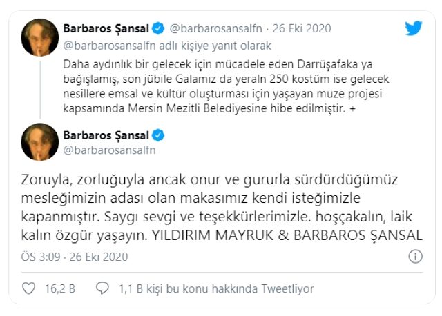 Ünlü modacılar Yıldırım Mayruk ve Barbaros Şansal Türkiye'deki şirketlerini kapattı