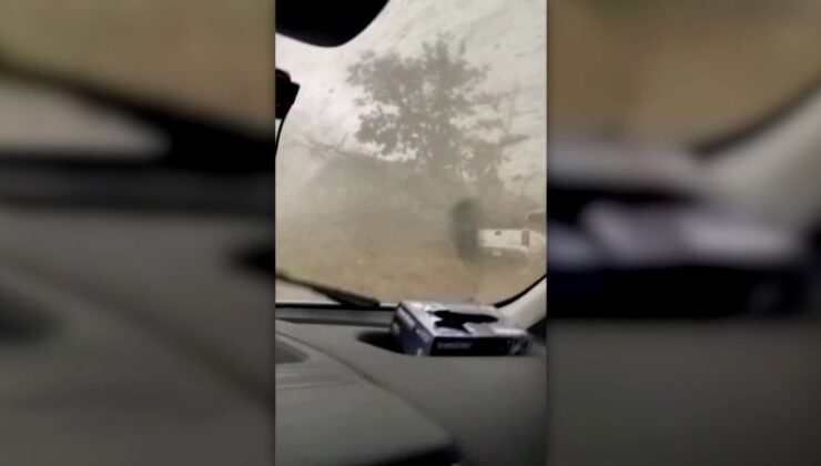 İzleyin: Arkansas’ta bir adam minibüsün içindeki kasırgadan dışarı çıkıyor