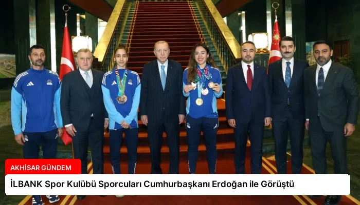 İLBANK Spor Kulübü Sporcuları Cumhurbaşkanı Erdoğan ile Görüştü