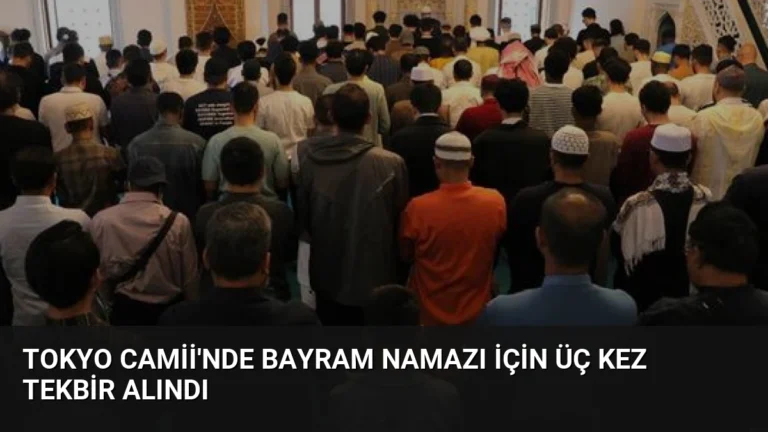 Tokyo Camii’nde Bayram Namazı İçin Üç Kez Tekbir Alındı