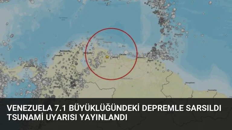 Venezuela 7.1 Büyüklüğündeki Depremle Sarsıldı Tsunami Uyarısı Yayınlandı