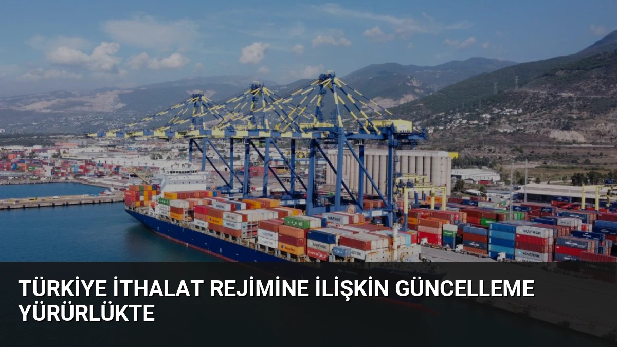Türkiye İthalat Rejimine İlişkin Güncelleme Yürürlükte