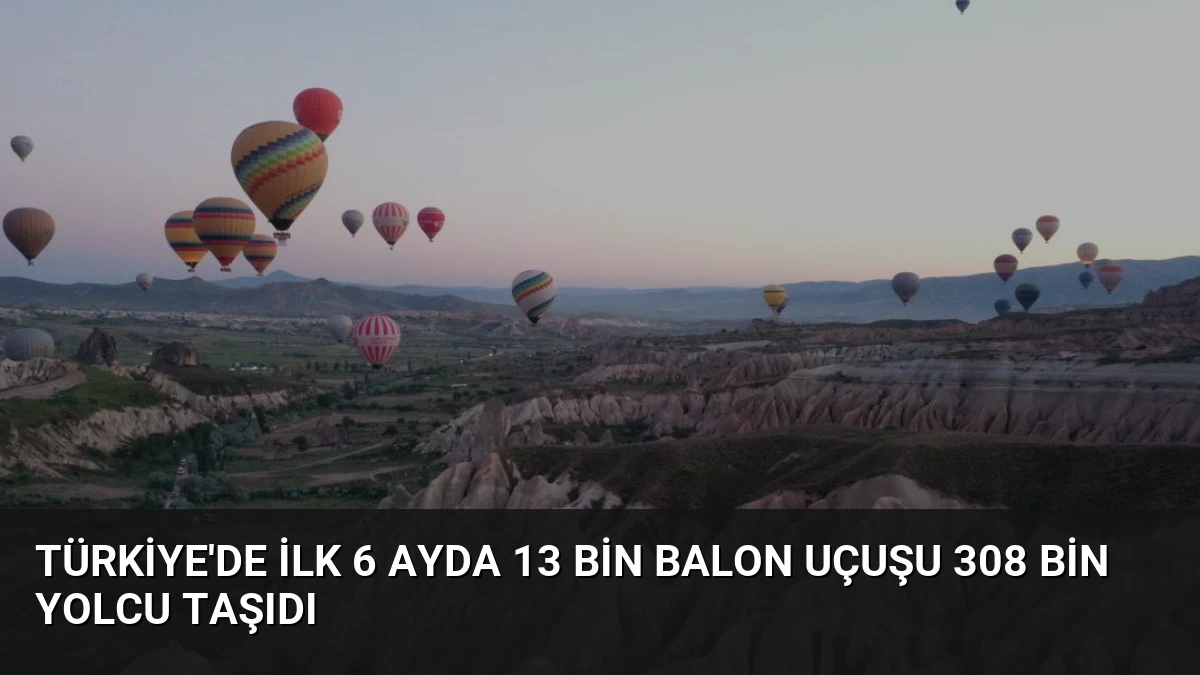 Türkiye’de İlk 6 Ayda 13 Bin Balon Uçuşu 308 Bin Yolcu Taşıdı