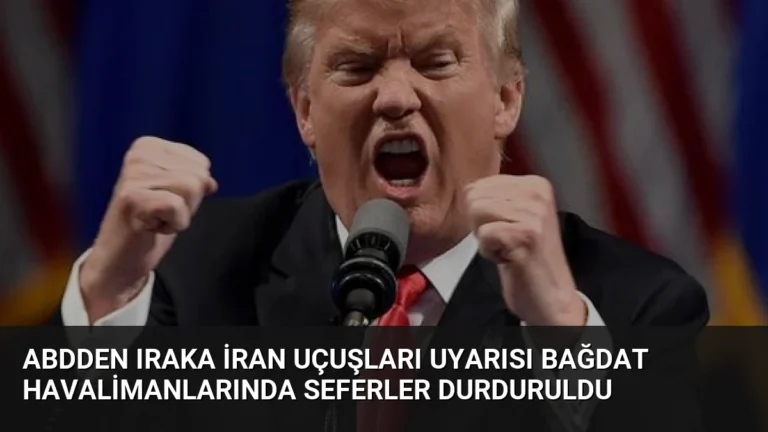 ABDden Iraka İran Uçuşları Uyarısı Bağdat Havalimanlarında Seferler Durduruldu