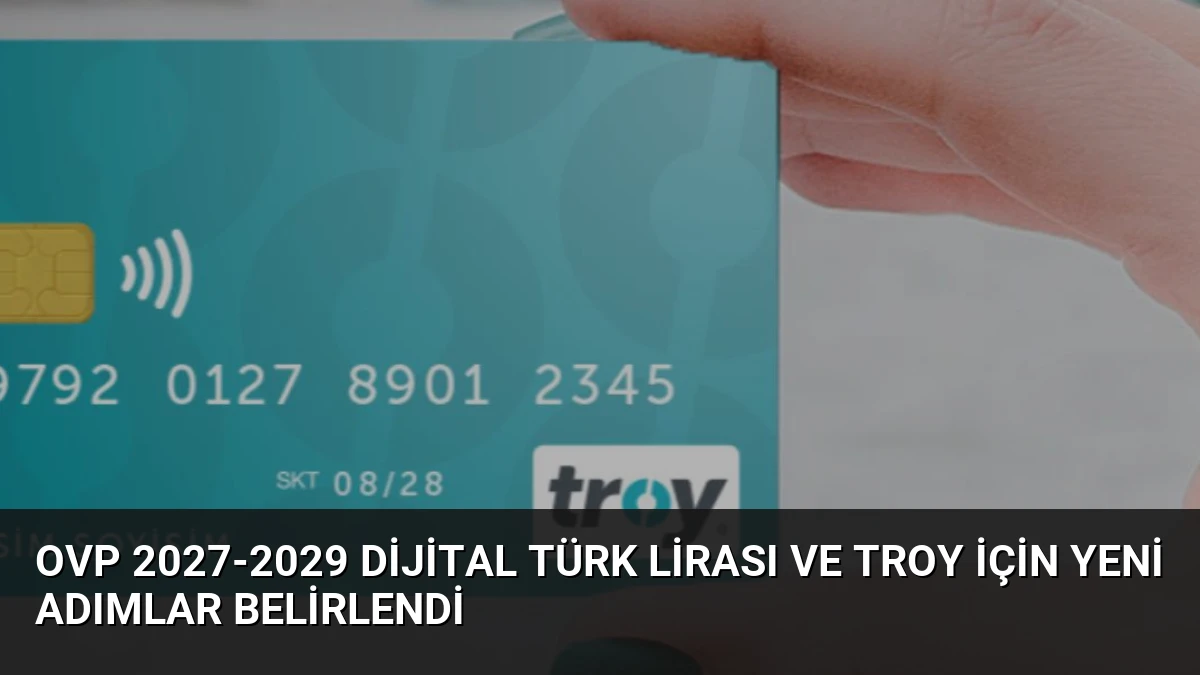 OVP 2027-2029 Dijital Türk Lirası ve TROY İçin Yeni Adımlar Belirlendi
