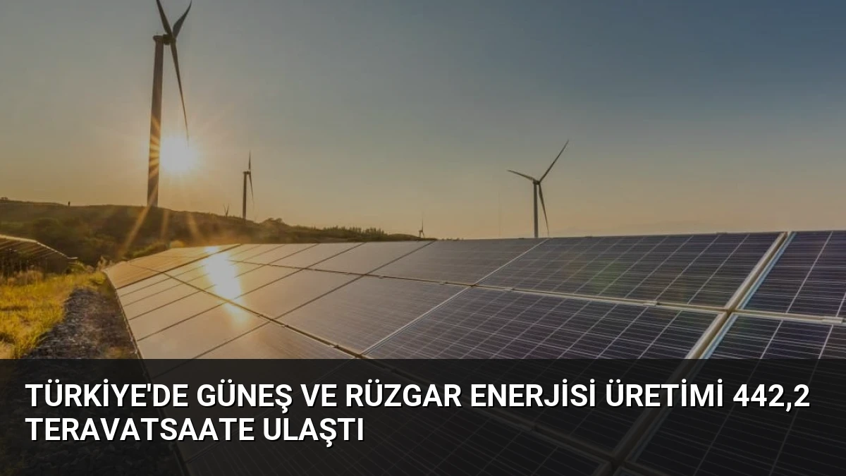 Türkiye’de Güneş ve Rüzgar Enerjisi Üretimi 442,2 Teravatsaate Ulaştı
