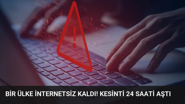 Bir ülke internetsiz kaldı! Kesinti 24 saati aştı