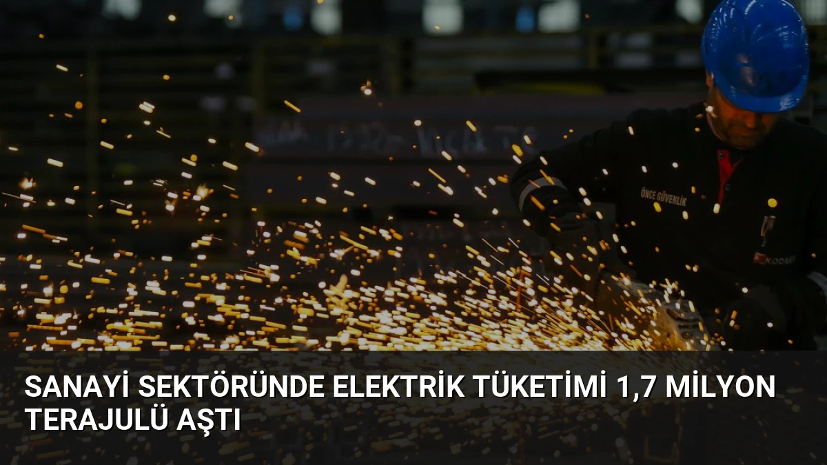 Sanayi Sektöründe Elektrik Tüketimi 1,7 Milyon Terajulü Aştı