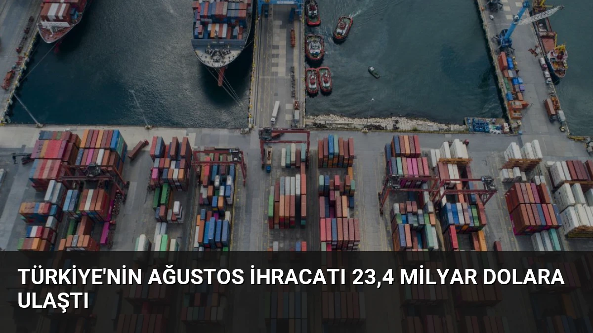 Türkiye’nin Ağustos İhracatı 23,4 Milyar Dolara Ulaştı