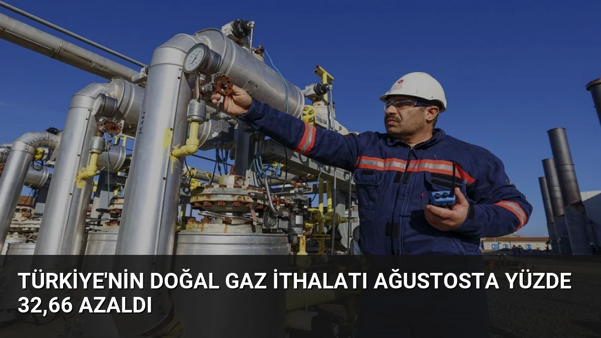 Türkiye’nin Doğal Gaz İthalatı Ağustosta Yüzde 32,66 Azaldı